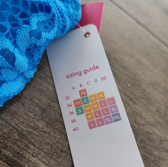 Xhilaration Racerback Wireless Padded Bralette Blue Women's XL NWT - Picture 13 of 16